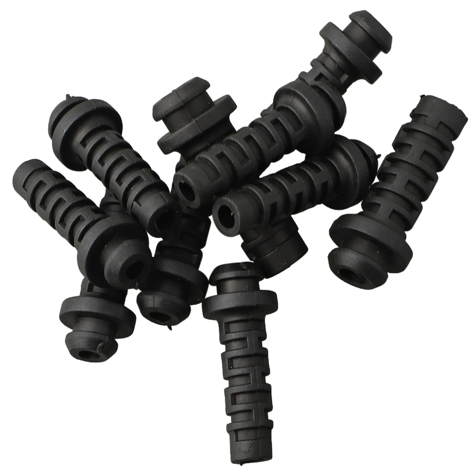 10pcs 3/4/5mm Cable Gland Connector Rubber Strain Relief Cord Boot Wire Sleeve Wiring PVC Protective Cover For Tool Hose