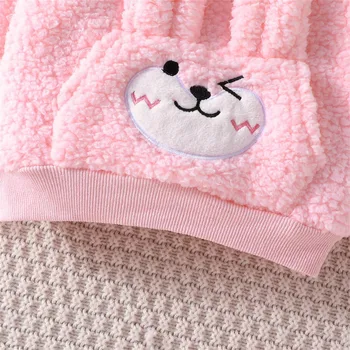 Newborn Baby Girls Clothes Sets New Winter Warm Fleece Suit Sweatshirts Pullovers+Pants 2Piece Outfits Costume Infant Clothing 4