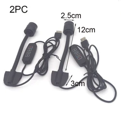 Enhanced Aquarium LED Spotlight - Dimmable 3 - Color Cycle with Zoomable Focus for Aquascape Decor (2PC)