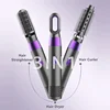 HATV 3 In 1 Electric Hair Dryer Hot Heating Hair Comb Wet Dry Hair Brush Curler Styling Tool Household 3
