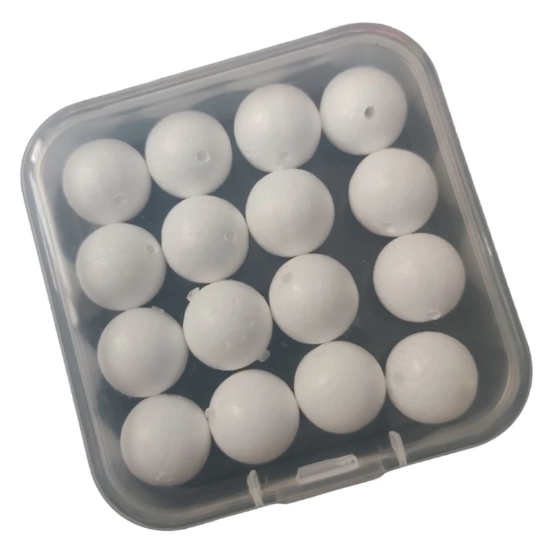 16Pcs Fishing Bobber Float Bead Fishing Float Bobbers Strikes Indicators Round Fly Bobber Tackle