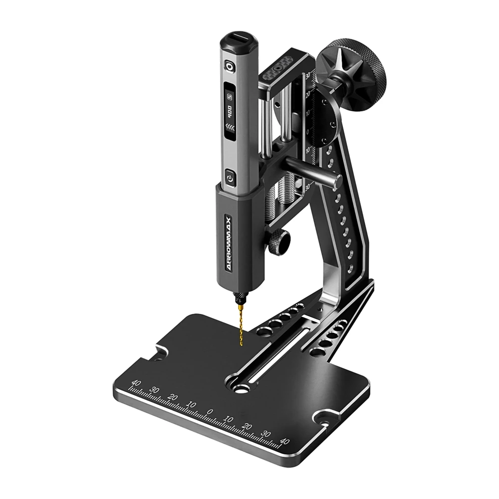 ARROWMAX SDS PRO PLUS ミニ精密ドリル　専用スタンド付き Amazon.com: AM ARROWMAX Mini Electric Drill 15 in 1 with
