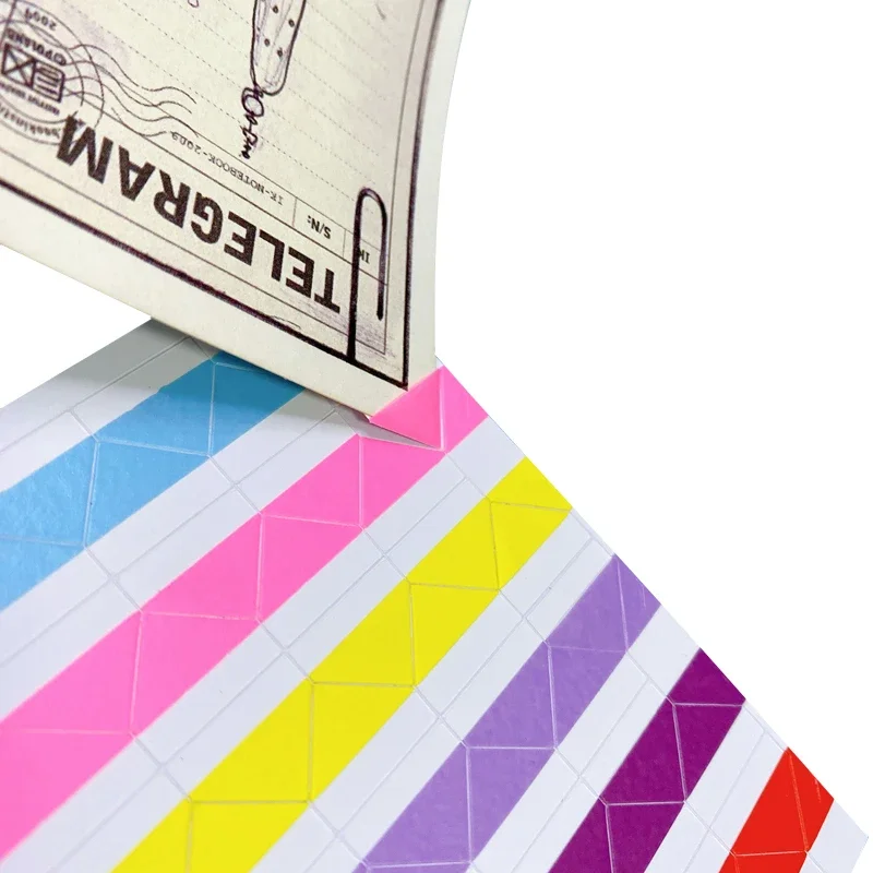 Vibrant PVC Photo Corner Stickers for DIY Projects and School Supplies