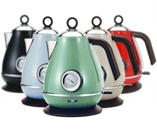 

1850W 220V Retro 304 Stainless Steel Electric Kettle With Water Temperature Meter 1.7L Thermometer Water Boiler Coffee Pot