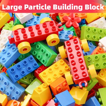 70/200pcs DIY Toys Large Partical Creative Building Block Basic Brick Educational Assembled Puzzle Fit Legoeds Gift for Kids 1
