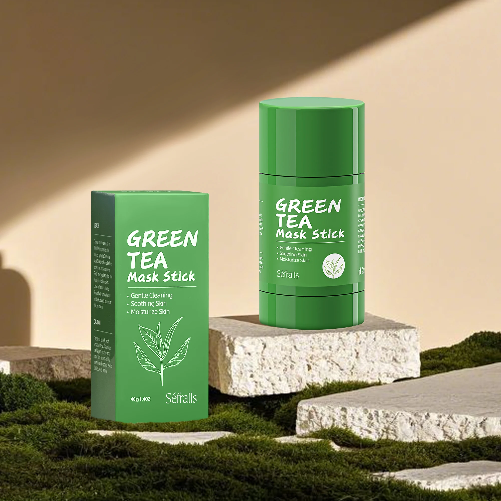 Description Picture 2 of itemSéfralls Solid green tea masks stick, facial cleansing mask, pore-reducing stick, deeply cleans acne, blackhead remover