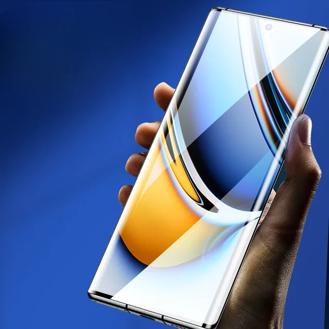 واقي شاشة من الزجاج المقسى المنحني ثلاثي الأبعاد لهاتف Realme 11 10 Pro Plus على Realme11 Pro + 11 ProPlus غطاء كامل مضاد للضوء الأزرق