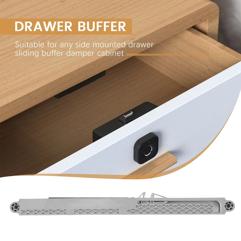 10Pcs/Lot Cabinet Glides Adapter Soft Closing System For Any Side Mount Drawer Sliding er Damper Cupboard
