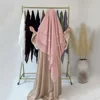 Eid Long Khimar Hijab Muslim Women Prayer Garment Overhead Caftan Ramadan Islamic Burqa Niqab Nikab Wrap Femme Musulman Hijabs