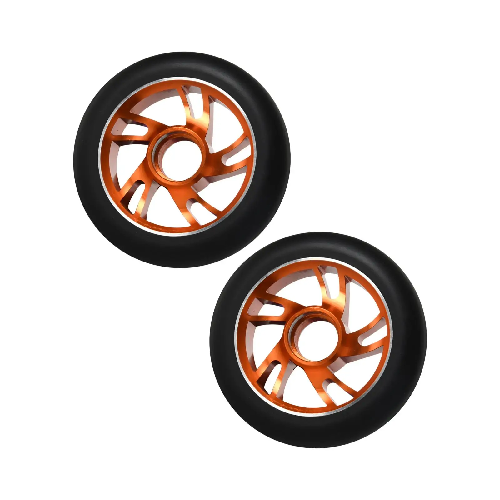 Piezas de repuesto para ruedas de Scooter, accesorios ligeros de aleación de aluminio, 2 piezas