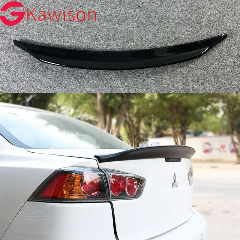 

For Mitsubishi Lancer EX Evo 2008 2009 2010 2011 2012 2013 2014 2015 ABS Plastic Unpainted Primer Color Rear Trunk Wing Spoiler
