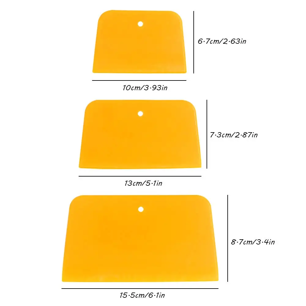 Car Body Filler Spreaders 3 Pcs 4 5 6 Inch for Applying Fillers Putties Glazes automotive body filler spreader