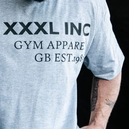Off-Set XXXL Logo Oversized Base T-Shirt mit Grafikdruck aus Baumwolle – Bodybuilding, Workout, Freizeit, Fitness, Streetwear Oberteile – Detail 10