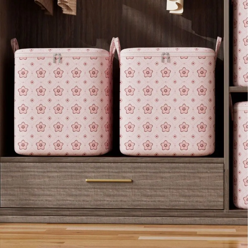 With Handle Clothes Storage Bins Clothes Organizer Foldable Quilt Storage Bag Dust-Proof Large Capacity Closet Storage Box 5