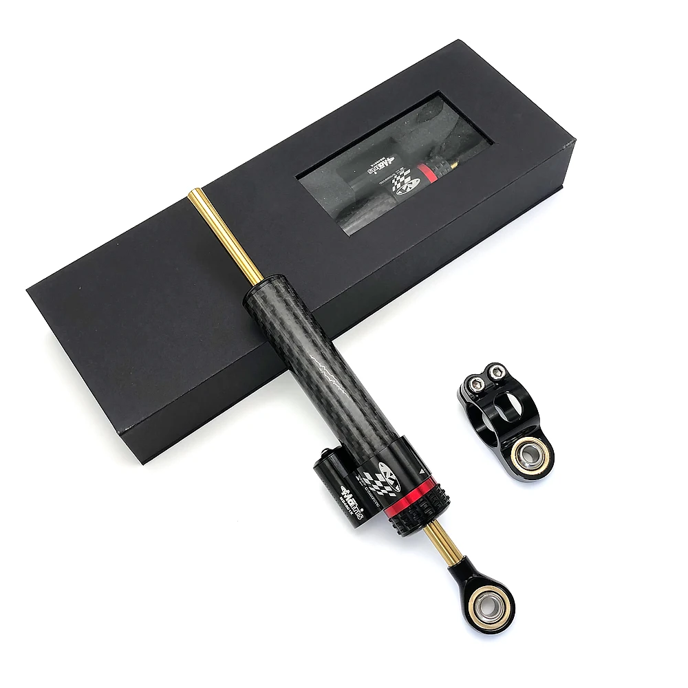 For Dualtron Thunder CNC Stabilizer Fiber Carbon Dampers Accessories Spare Parts Adjustable Electric Scooter Steering Damper