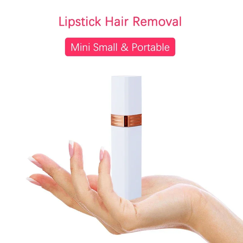 USB Rechargeable Electric Hair Removal Lipstick Shape Female Facial Epilator Remover Painless Safety Women Full Body Hair Shaver