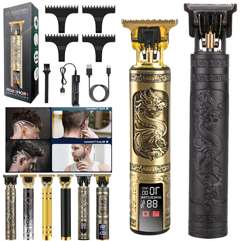 Hot Sale Women's Men Cordless Full Set Barber Shop Beard Body Professional Electric Hair Clipper Trimmer Cut Cutter Machine