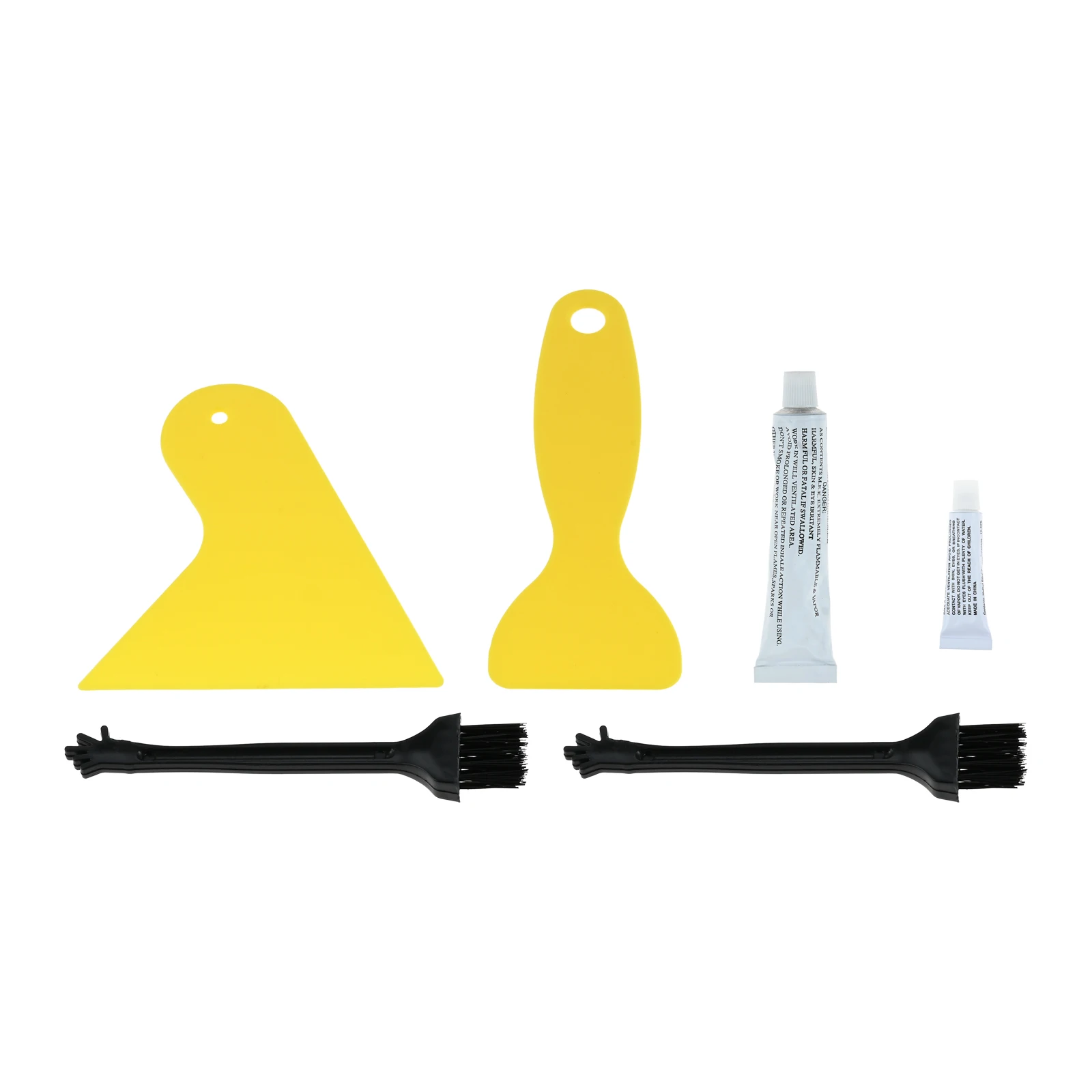 

1 Pc Plastic Wrapping Scraper Kit Nylon Brush 3/10g Repair Glue PVC Inflatable Boat Bathroom Doors Mirror Scraping Bubbles Tools