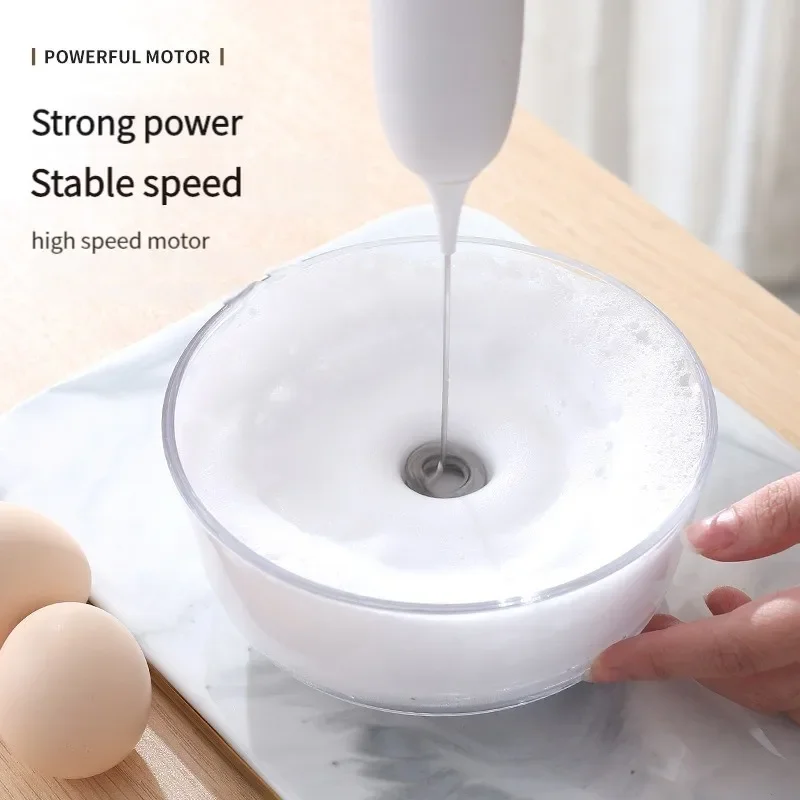 Battery Model Handheld Egg Beater Froth Mixer Kitchen Automatic Coffee Milk Foaming Mixer Kitchen Whisk Tools 1PC milk frother egg beater electric milk frother