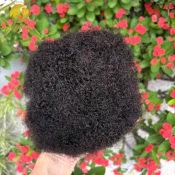 30g/1 Pack 8 Inch Tight Afro Kinky Bulk Human Hair for Dreadlock Extensions 100% Human Hair Natural Repair Extensions for Braids 1