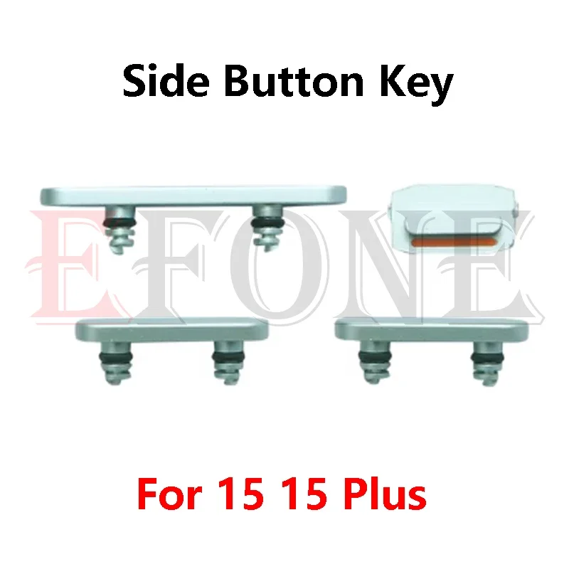 1Set For Apple iPhone 15 Plus Volume Up Down Side Button Key Repair Parts