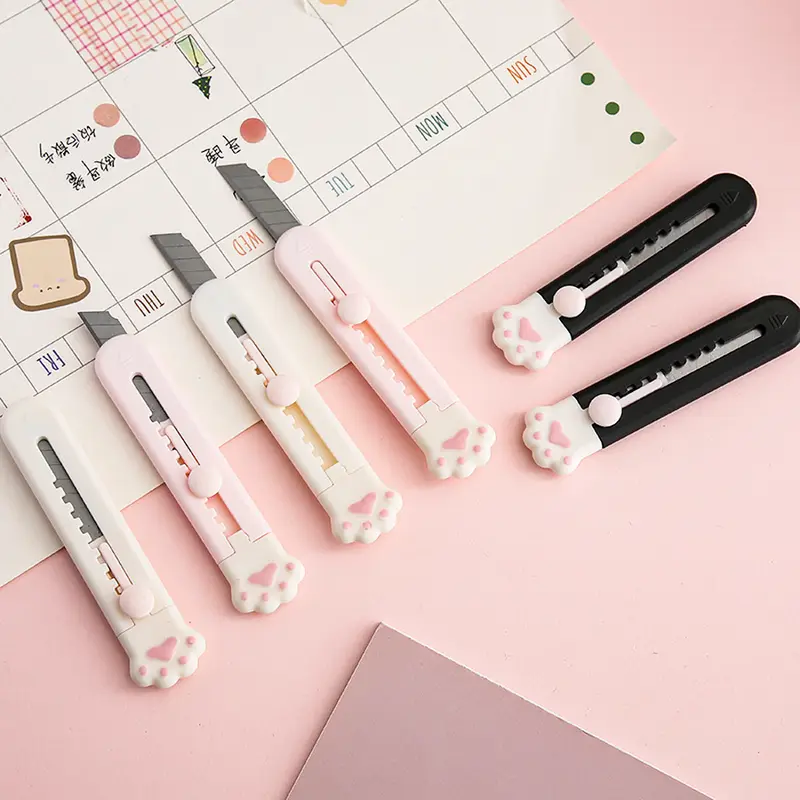 Mr.Paper Mini Cat Claw Utility Knife Creative Cute Convenient Hand Account Paper-cutting Tool Student Stationary Art Supplies - Image 3