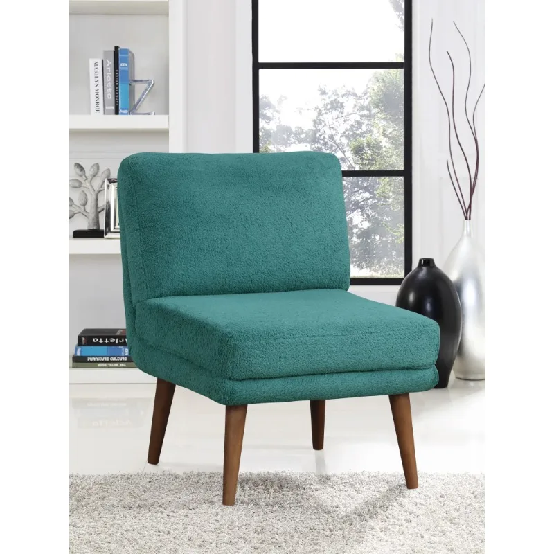 

Ember Interiors Dakari Glam Lounge Chair, （Teal Blue Fabric/Pink Fabric Optional）