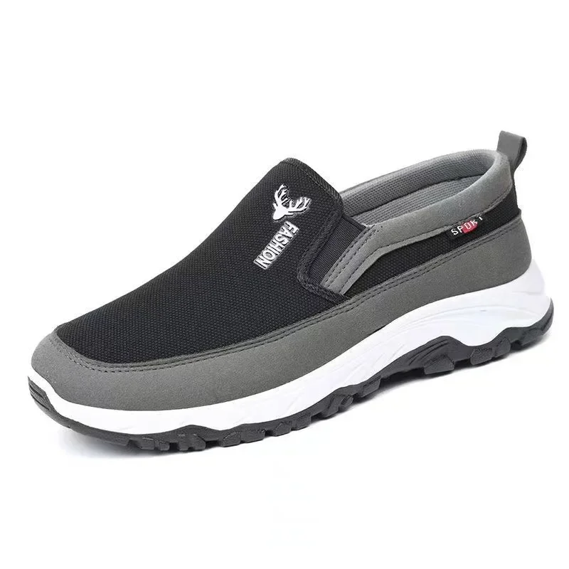 Loafers Men Sneakers Mesh Breathable Non-Slip Slip On Vulcanized Shoes Soft Sole Solid Color Comfortable Water Shoes Sport Shoes Casual Loafers Casual Shoes