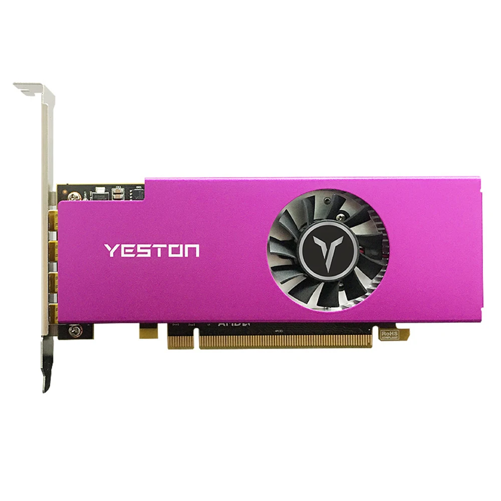 gpu pc Yeston R7 350 Graphics Card 2G 128Bit GDDR5 4MINIDP 4-Screen Video Card For AMD Radeon Card R7350 2GB Support Split Screen  GPU latest graphics card for pc