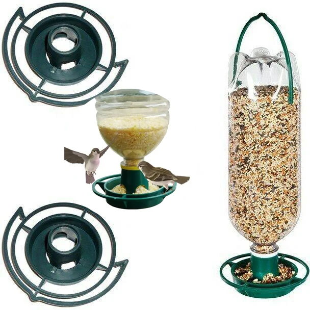

10Pcs Outdoor Bird Feeder Tray Bird Seeds Feed Forest Hanging Cup Outdoors Garden Balcony Hanging Feeding Tray