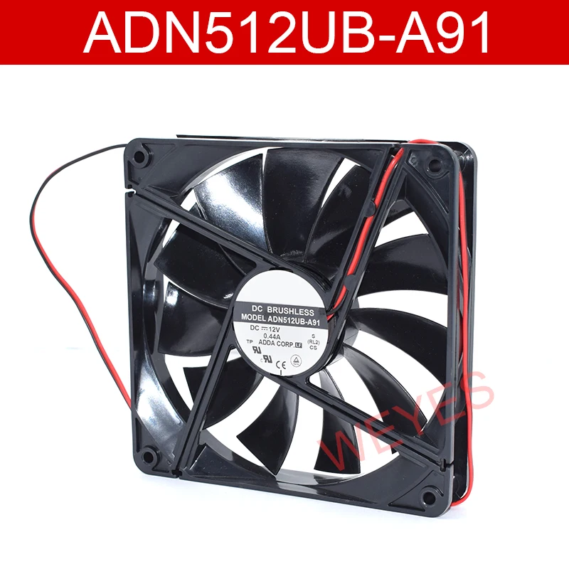 

New ADN512UB-A91 For ADDA 1U Server Cooling Fan DC 12V 0.44A 135*135*25MM 2Pins