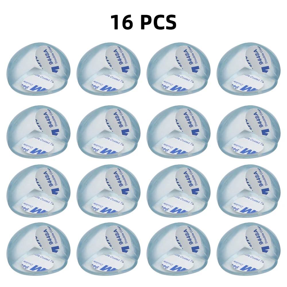 thumbnail image 1 of Protector de esquinas de mesa de silicona de seguridad para bebés, cubierta protectora de bordes de muebles, protectores de bordes anticolisión transparentes para niños, 1 of 5