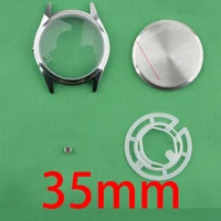 Boîtier de mouvement 2035 PC21 SL68 SP68, boîtier étanche Simple pour usage quotidien, boîtier métallique 35mm 28mm, boîtier de montre doré, boîtier argenté 6