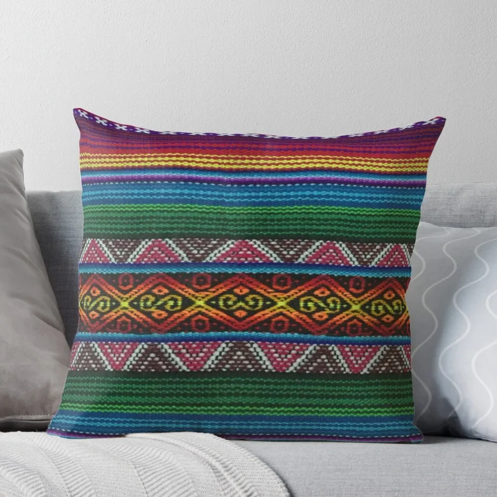

Peruvian textile pattern Throw Pillow Plaid Sofa bed pillows Pillow Case