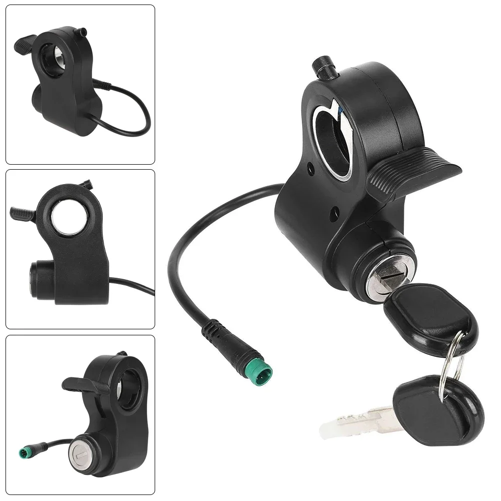 1-2 Set Throttle With Key for Kukirin G2 Max/G2 Pro Electric Scooter Electric Lock Speed Throttle Accelerator Switch Lock Part