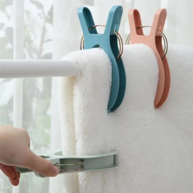 

Three Pack Extra Large Clothes Pegs Windproof Clip Fixing Clothespin Plastic Thickened Clothes Peg Household Air Drying Clip