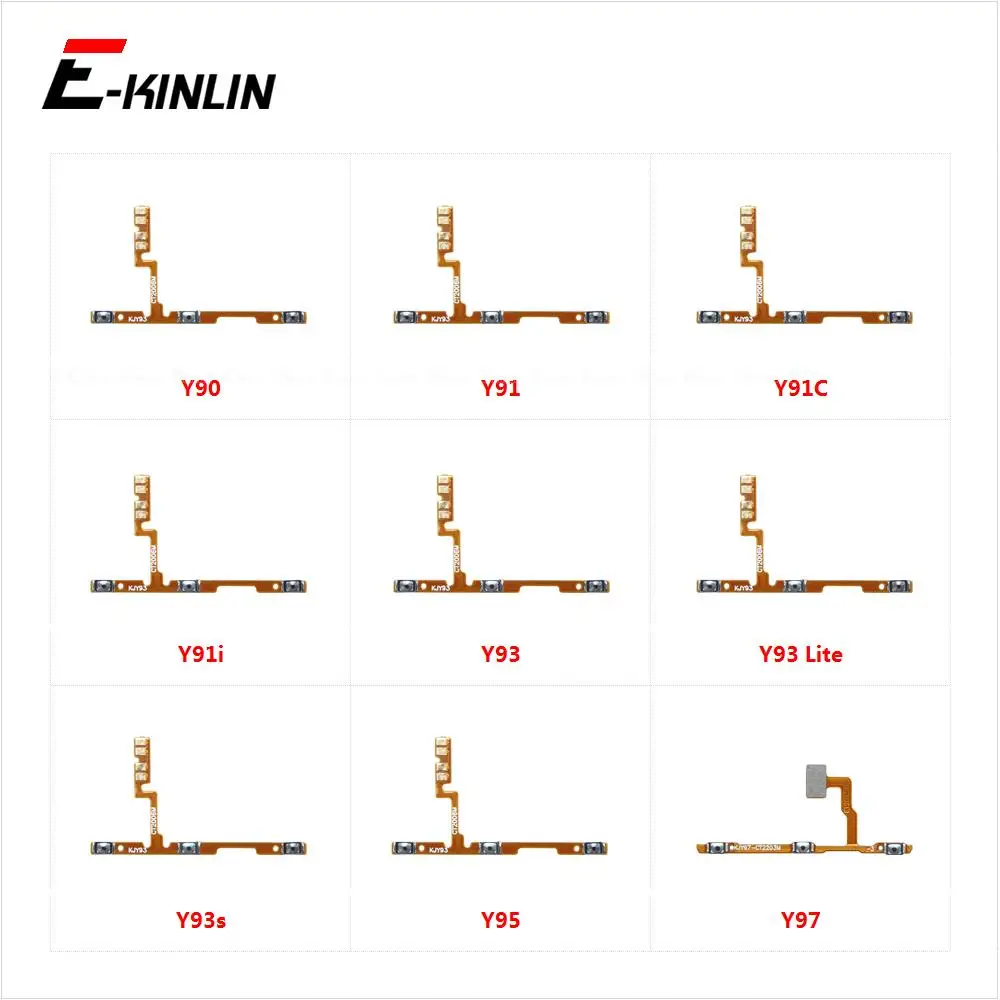 

Power ON OFF Mute Switch Control Key Volume Button Flex Cable For Vivo Y90 Y91 Y91C Y91i Y93 Lite Y93s Y95 Y97 Repair Parts