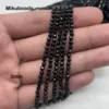 Wholesale (4strands) Natural Black Spinel 2mm Faceted Round Loose Beads Shinny Stone For Jewelry Making DIY Bracelet Necklace 4