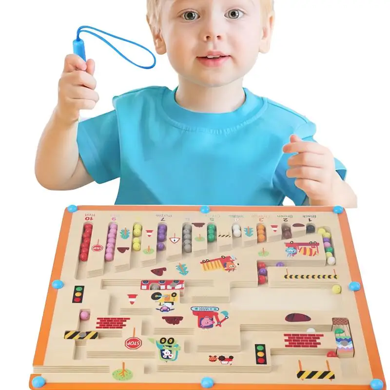 

Magnetic Color And Number Maze Activity Board Maze Toy With Color And Number Learning Educational Fine Motor Travel Toys For