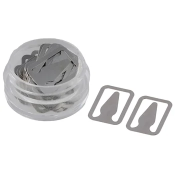 50 pz/scatola pennarelli per linee di libri scava fuori pennarelli per pagine di libri in metallo segnalibri per frecce portatili Clip per pennarelli per libri facile da usare e rimuovere