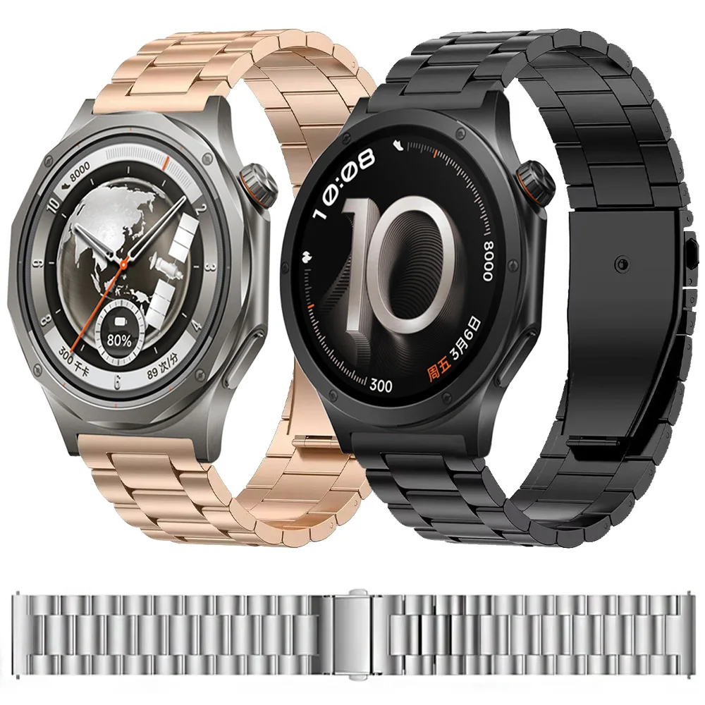Universal Metal Smartwatch Strap - Adjustable 22/20/18mm Watchband Bracelet