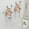 Multi-functional Capybara Toothbrush Holder Drain Hole Hanging/Free Standing Toothpaste Storage Shelf Reusable Stable 3
