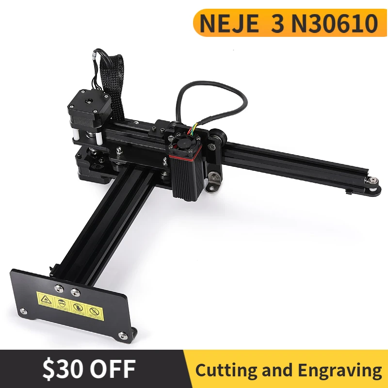 

2023 New Technology NEJE 3 N30610 7w 170 x 170 mm MEMS 450nm mini portable Laser Engraver Cutting Machine