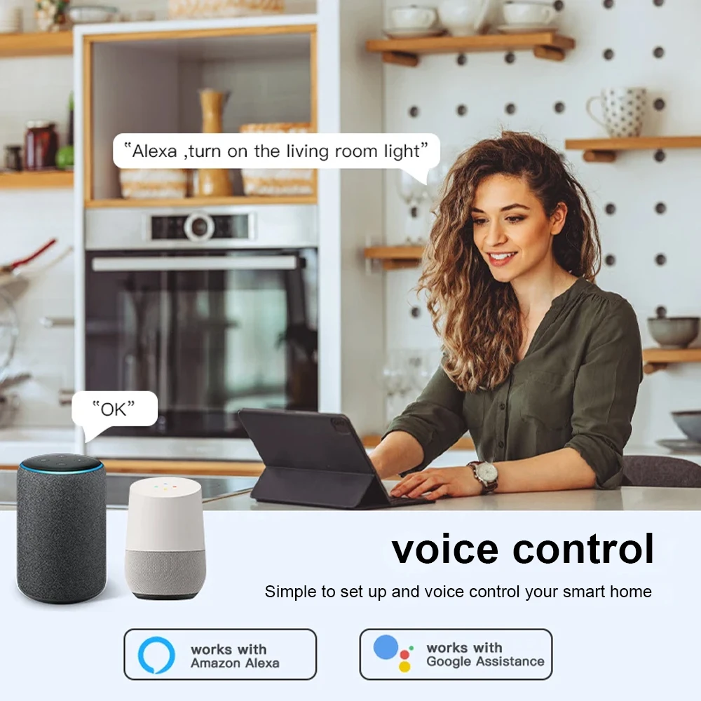 Smart Zigbee Button Scene Switch Voice Control Tuya Wireless Button Smart Life A