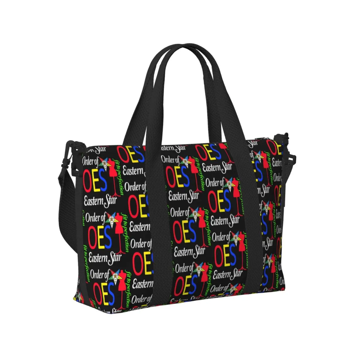 Order Of The Eastern Star Beach Tote Bag Women Extra Large Gym Carry On Freemasonry Travel Shopping Bags