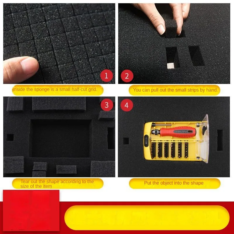 

Gift Box Lining DIY Hand Tear Sponge Plaid Cotton Camera Shockproof Gasket Mesh Cotton Packaging Filler Cross-Border
