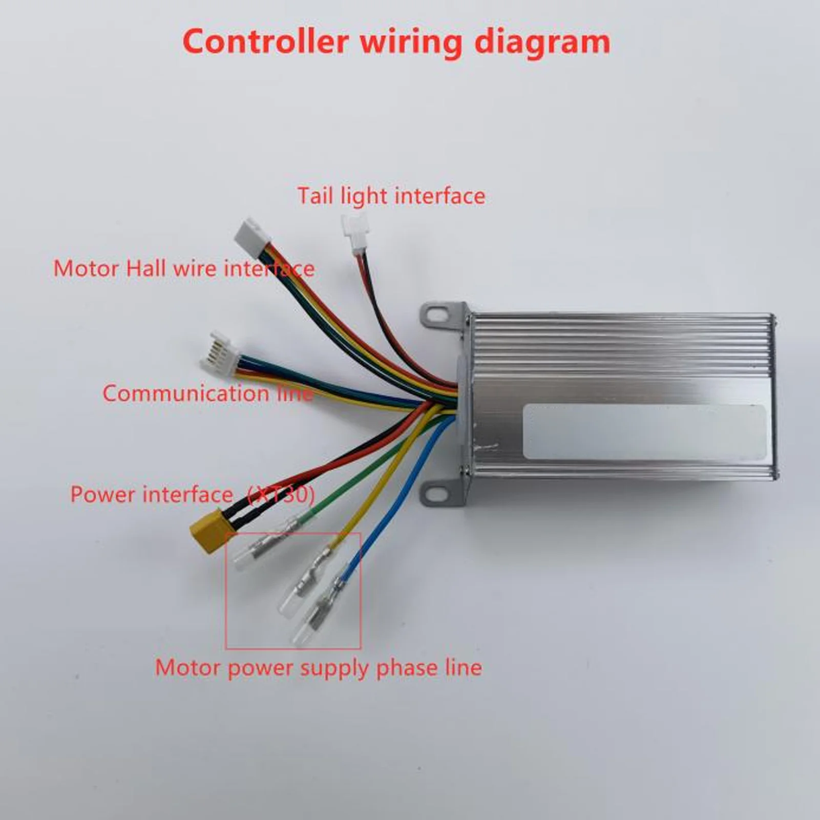 Controlador De Motor, Aleación De Aluminio 24V 350W Controlador De Motor Sin Escobillas Velocidad Constante Para Scooter Para Bicicleta Electrica Otviap Scooter Motor Controller