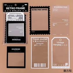 Vintage Photo Film Frame Sticker Pack - DIY Diary & Scrapbooking Decoration Labels (D)