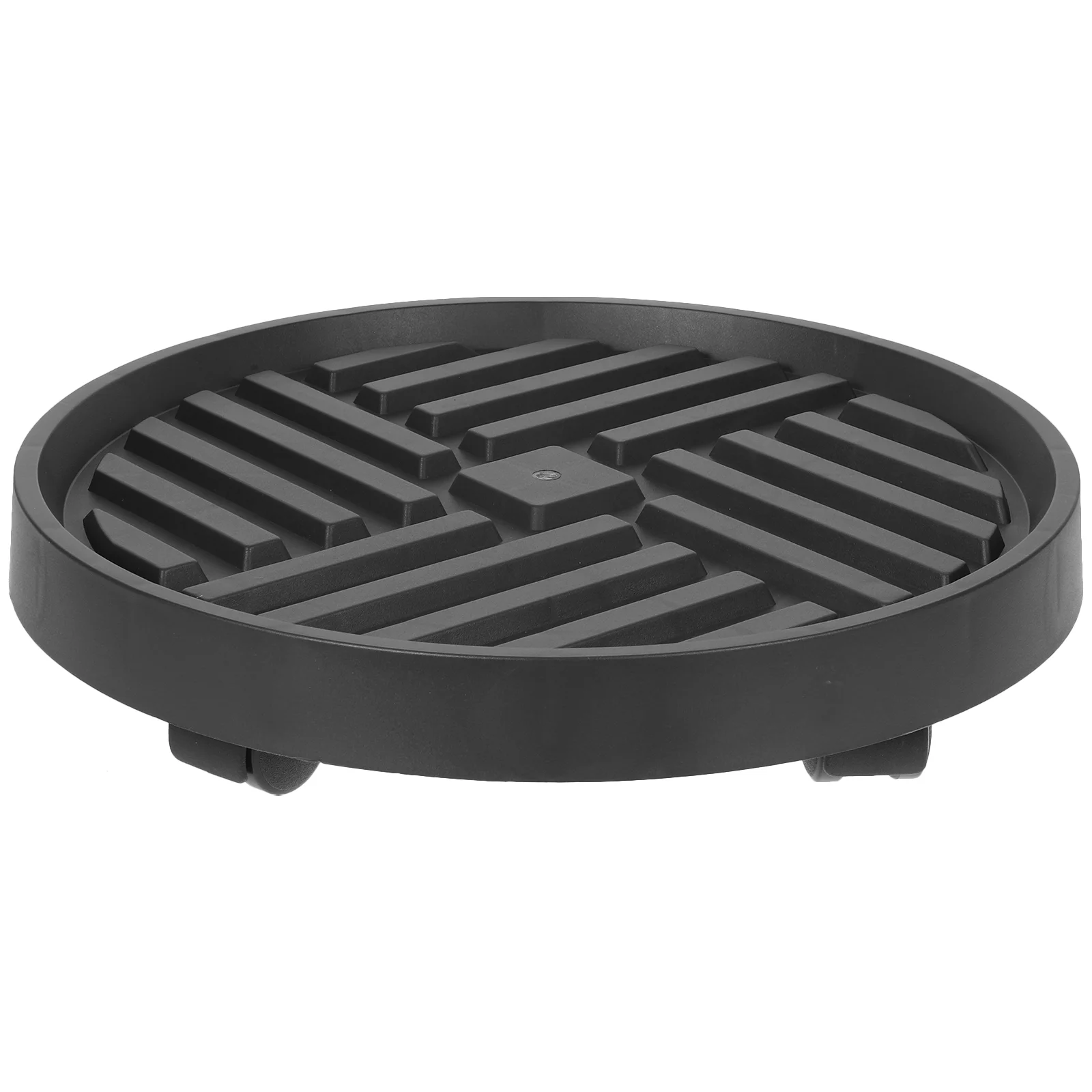 

Wheeled Universal Wheel Round Mobile Thickened Flowerpot Base Water (round Black No 2) Indoor Wheeled Roller Baseer