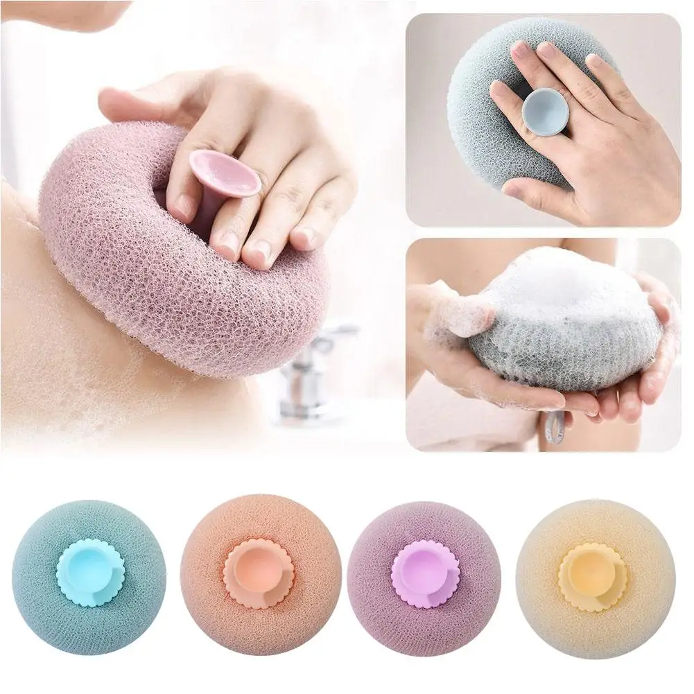 

Body Scrubber Dead Skin Remover Shower Bath Ball Comfortable Shower SPA Rich Cup Brush With Ball Bubble Suction Tools Massa F5A5